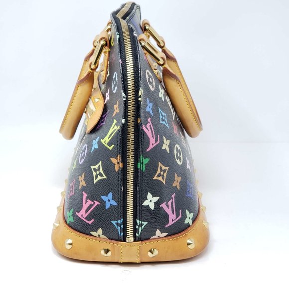 100% Authentic Louis Vuitton Monogram Multicolor Alma PM Hand Bag - Picture 5 of 15